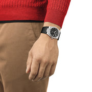 Tissot T1374071605100  PRX Automatic Black Dial Black Leather Strap Men's Watch - mzwatcheslk srilanka
